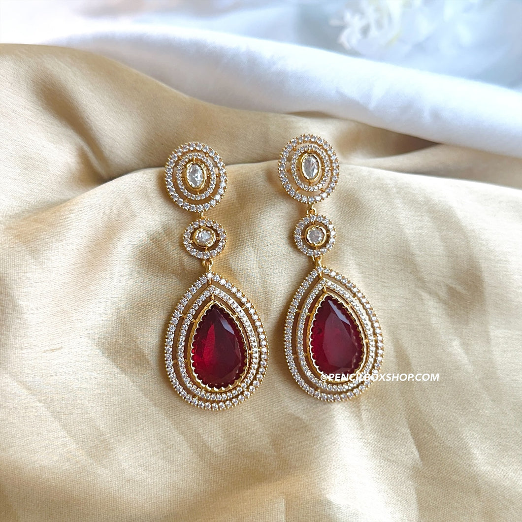 Tayani Premium gold plated Doublet Simple Earrings