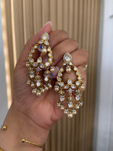 Load image into Gallery viewer, Victorian Gold Plated Dangler Tayani Earrings
