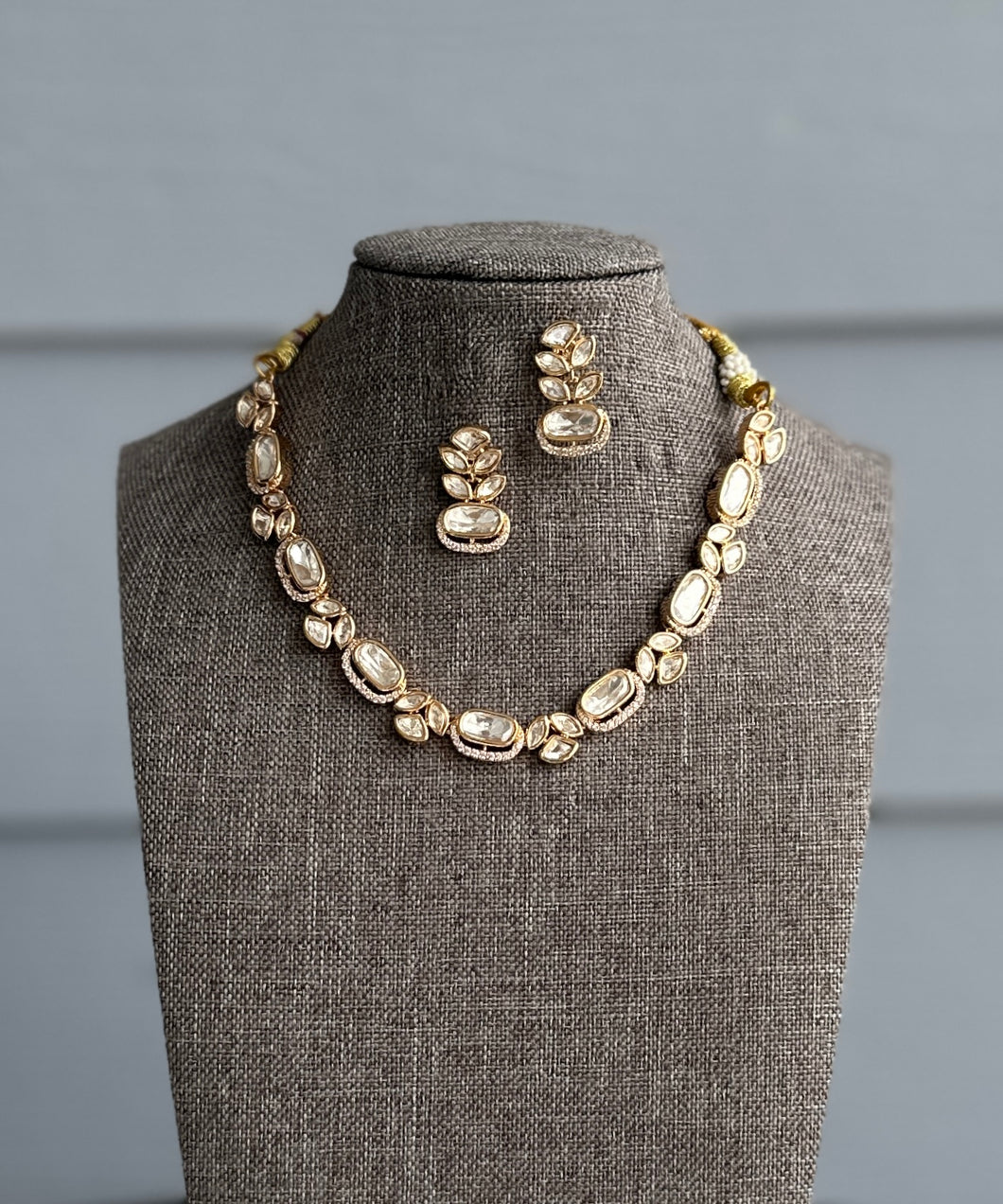 22k Gold plated Tayani Single line Necklace set
