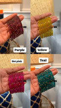 Load image into Gallery viewer, Party COMBO OFFER Full SET 4 Glass + 1 Kashmiri  Bangle Combo seta
