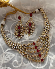 Load image into Gallery viewer, Moissanite Waterfall Layered Premium Necklace set
