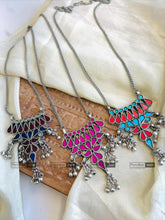 Load image into Gallery viewer, Afghani Real Mirror Ghungroo Navratri Pendant Necklace
