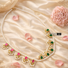 Load image into Gallery viewer, Pachi Kundan Pearl Dainty Reversible Necklace
