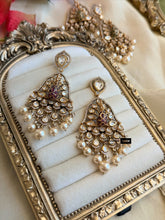 Load image into Gallery viewer, Ruby Premium Tayani 22k Gold Plated Epoxy 3D peacock Dangling Earrings
