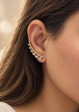 Load image into Gallery viewer, Cz Single line Ethnic Ear Cuff crawlers Temple earrings
