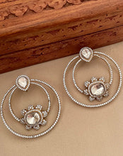 Load image into Gallery viewer, Moissanite Cz Premium Chandbali Earrings
