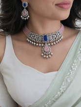 Load image into Gallery viewer, Colors- Celebrity American Diamond Choker Necklace set
