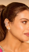 Load image into Gallery viewer, Kajol Solitaire Premium American Diamond Ear cuff earrings
