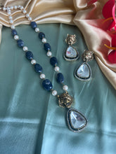 Load image into Gallery viewer, Jaguar long  Natural stones doublet Stylish necklace set

