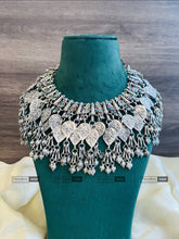 Load image into Gallery viewer, Afghani Statement Peacock Multicolor ghungroo Necklace
