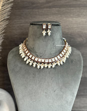 Load image into Gallery viewer, Uma Enamel Ruby Tayani Premium Necklace set
