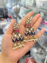Load image into Gallery viewer, Premium Moissanite Elephant Jhumka earrings
