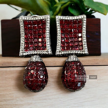 Load image into Gallery viewer, American diamond Invisible dangling jhumka designer Earrings
