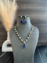 Load image into Gallery viewer, Gold plated moissanite Dainty Necklace set
