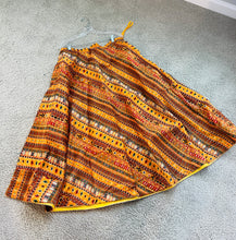 Load image into Gallery viewer, Yellow Multicolor tribal Design Free size skirt
