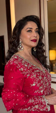 Load image into Gallery viewer, Madhuri Ruby Tayani gold plated Chandbali Earrings
