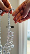 Load image into Gallery viewer, Premium White silver Solitaire Necklace set
