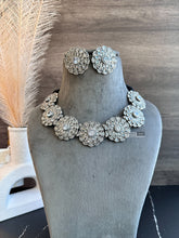 Load image into Gallery viewer, German Silver White Stone Premium Necklace set
