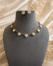 Load image into Gallery viewer, Gold plated Single Line Premium Moissanite Necklace set
