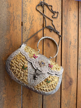 Load image into Gallery viewer, Dual Tone Kashmiri Clutch Pachi Work Handmade Brass
