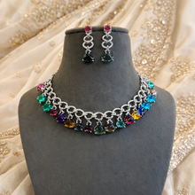 Load image into Gallery viewer, American Diamond Cz Stylish necklace set
