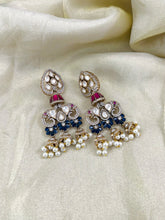 Load image into Gallery viewer, Premium Moissanite Elephant Jhumka earrings
