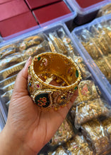 Load image into Gallery viewer, Peacock Rajwadi Kada Bangle - inside view
