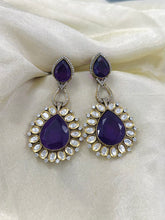 Load image into Gallery viewer, Premium Moissanite Doublet Golden Danglers earrings
