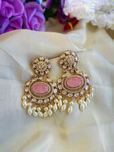 Load image into Gallery viewer, Premium Doublet Peacock Tayani Pearl Drop Dangling Earrings
