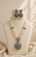Load image into Gallery viewer, Pearl Mala Gold Plated 22k Tayani Necklace set
