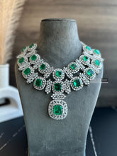 Load image into Gallery viewer, Alia bhatt American diamond Cz necklace choker set
