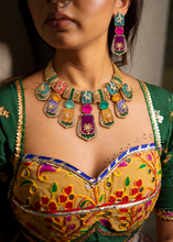 Load image into Gallery viewer, Sabya Candy Color Necklace Set with Earrings
