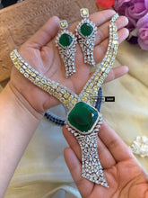 Load image into Gallery viewer, Designer Premium American Diamond Cz Necklace set
