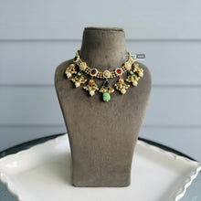 Load image into Gallery viewer, 92.5 Silver coated german silver Finish ghungroo pachi necklace
