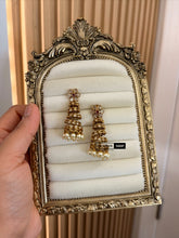 Load image into Gallery viewer, Layered Ethnic Cz Traditional Jhumka earrings
