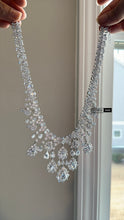 Load image into Gallery viewer, Premium White silver Solitaire Necklace set
