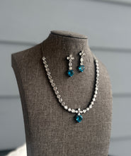 Load image into Gallery viewer, American diamond  Victorian Heart Simple dainty necklace set
