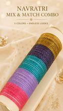 Load image into Gallery viewer, COMBO 5 GLASS Bangle Raindrop Bangle set

