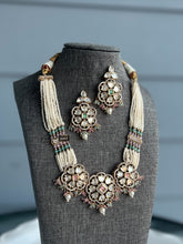 Load image into Gallery viewer, 22k gold plated Tayani Exclusive pearl Necklace set
