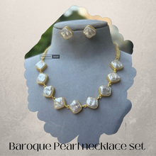Load image into Gallery viewer, Contemporary Designer Natural White Stone Necklace set
