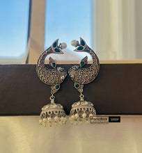 Load image into Gallery viewer, Fish German Silver daily wear jhumka  Earrings
