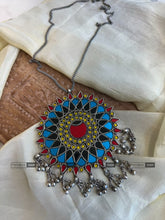 Load image into Gallery viewer, Afghani Real Mirror Big Ghungroo Navratri Pendant Necklace
