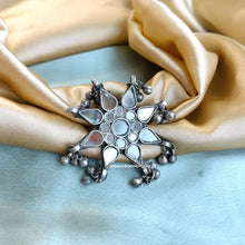 Load image into Gallery viewer, Afghani Real Mirror Adjustable ghungroo Ring
