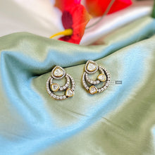 Load image into Gallery viewer, Premium Small Cz Tayani Victorian 22k Gold plated Chandali Earrings
