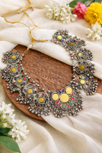 Load image into Gallery viewer, Afghani Real Mirror Multicolor Ghungroo Navratri Necklace
