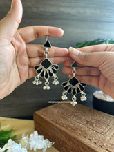 Load image into Gallery viewer, Afghani Mirror ghunghroo German silver Earrings
