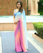 Load image into Gallery viewer, PRE ORDER ALIA BHATT Series Multicolor Pastel Saree
