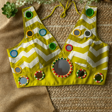 Load image into Gallery viewer, Colors - 36 to 42 Mirror Embroidery Navratri Blouse
