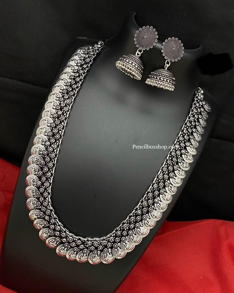 German Silver Long Haram Necklace set