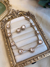 Load image into Gallery viewer, Gold plated Single Line Premium Moissanite Necklace set
